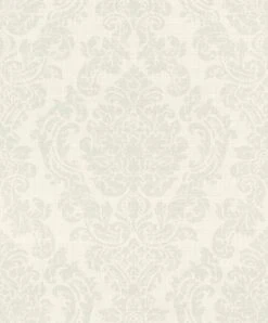 BARBARA Home Tapete Ornament Cremeweiß Grün 522730