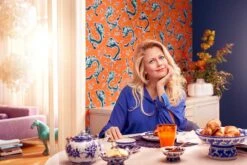 BARBARA Home Tapete China Drachen Orange Blau 527957 -A.S. Creation Verkäufe Barbara Schoeneberger Tapete China Drachen orang 7