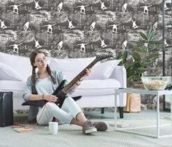 Kindertapete Sweet And Cool Skater Grau 10141-34 -A.S. Creation Verkäufe Kindertapete Sweet and Cool Skater Leichter Glitzer 63213855 6