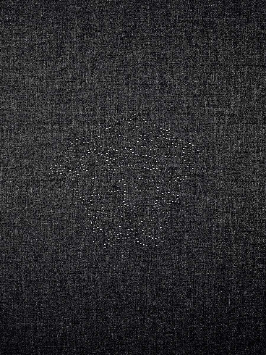 Versace Home Tapeten Panel Medusa Leinen Anthrazit 32950-4 3 Versace Home Tapeten Panel Medusa Leinen Anthrazit 32950-4 – Bild 3