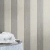 Vliestapete Rasch Grau Silber Gestreift 844009