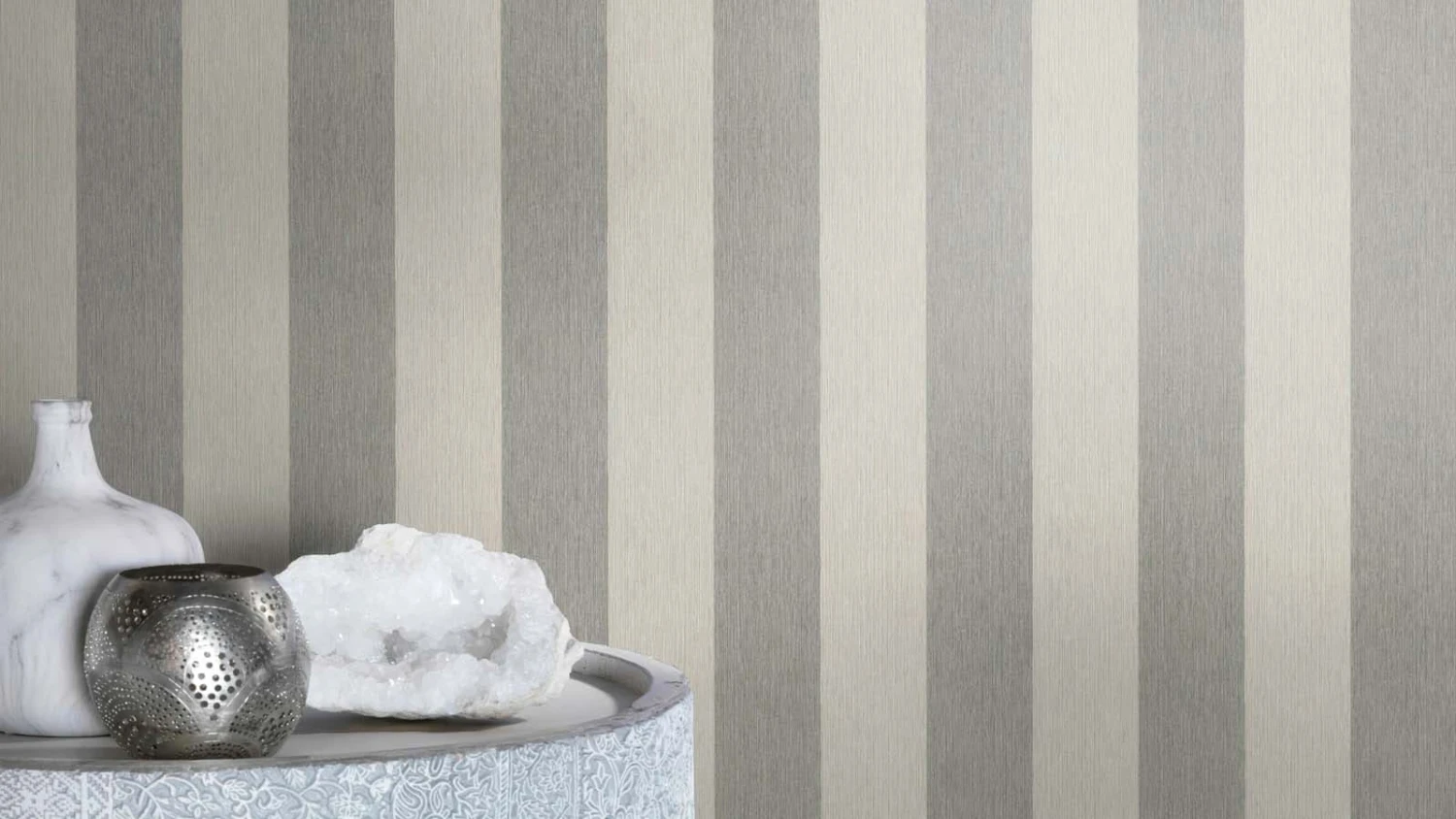 Vliestapete Rasch Grau Silber Gestreift 844009 1 Vliestapete Rasch Grau Silber Gestreift 844009