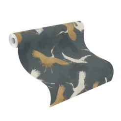 Tapete Barbara Home Collection Kranich Anthrazit-Beige -A.S. Creation Verkäufe Tapete Barbara Home Collection Kranich Anthrazit Beige 63212141 3