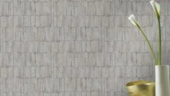 Tapete Barbara Home Collection Putzoptik Graublau