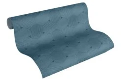 Vliestapete Waben-Optik Lutèce Blau 32659-5 -A.S. Creation Verkäufe Tapete Grafik AS Creation blau 32659 5 170071 1