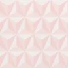 Vliestapete Kinder 3D Dreiecke Rosa Weiß 138911