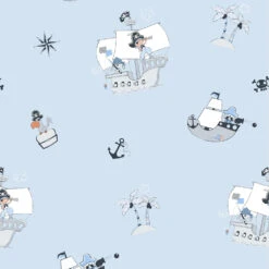 Tapete Kinder Pirat Jungs World Wide Walls Blau Grau 330112