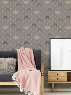 A.S. Creation Tapete Vlies Greige Grau Art Deco Motiv 37483-2 | 374832 -A.S. Creation Verkäufe Tapete Vlies 37483 2 Art Deco Motiv greige grau schwarz 63204341 3