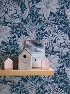 A.S. Creation Tapete Vlies 37520-6 Dschungel Blau Weiß Grau -A.S. Creation Verkäufe Tapete Vlies 37520 6 Dschungel blau weiss grau 63206020 6