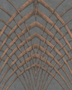 Tapete Vlies Art Deco Grau Kupfer Marburg 32256