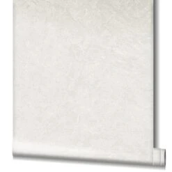 Tapete Vlies Beton-Optik Struktur Metallic Weiß 32813