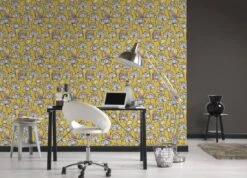 A.S. Creation Vlies Tapete Floral Vögel Goldgelb Weiß AS Creation 36317-3 -A.S. Creation Verkäufe Tapete Vlies Blumen Voegel goldgelb weiss AS Cre 1
