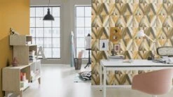 Tapete Vlies Einfarbig Textil Gelb Rasch 452075 -A.S. Creation Verkäufe Tapete Vlies Einfarbig Textil gelb Rasch 452075 63208697 1