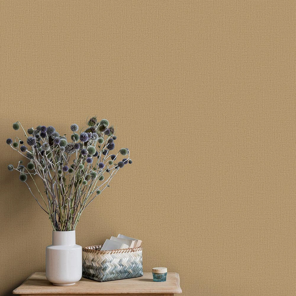 Tapete Vlies Einfarbig Textil Gold 10215-20 1 Tapete Vlies Einfarbig Textil Gold 10215-20
