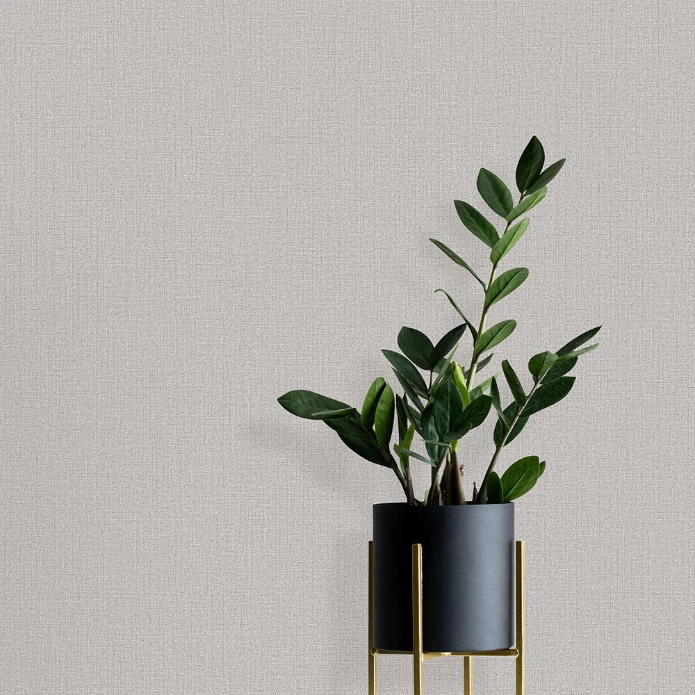 Tapete Vlies Einfarbig Textil Grau 10215-10 2 Tapete Vlies Einfarbig Textil Grau 10215-10 – Bild 2