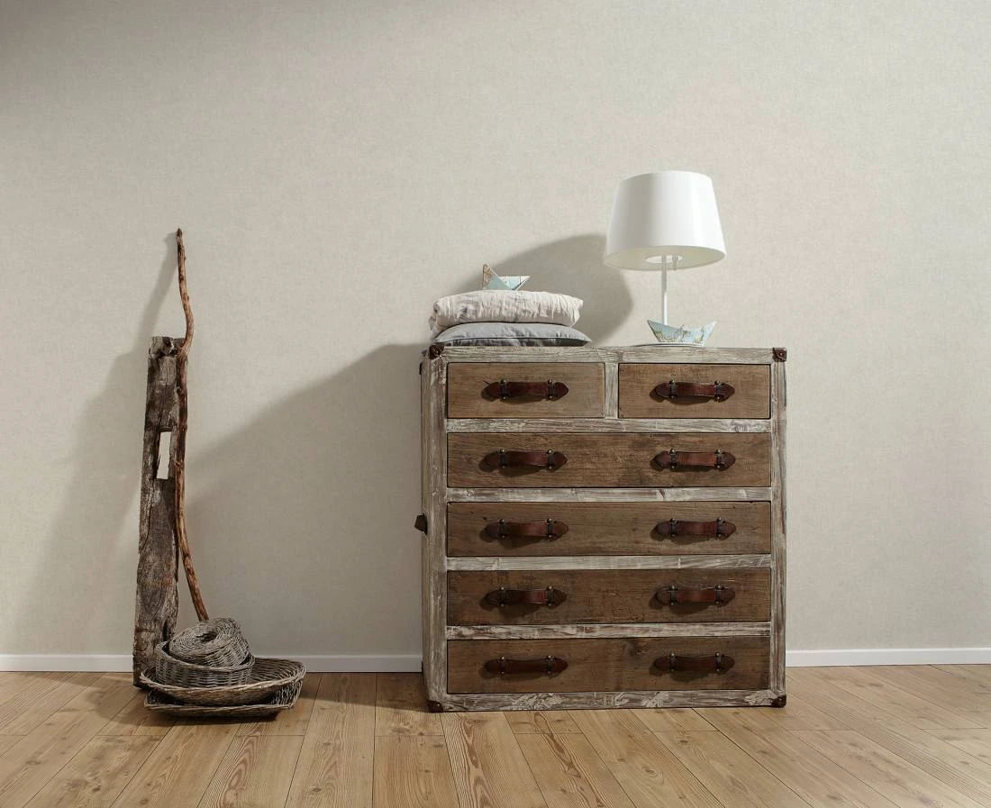 Tapete Vlies Einfarbig Used-Look Hellbraun 36721-7 2 Tapete Vlies Einfarbig Used-Look Hellbraun 36721-7 – Bild 2