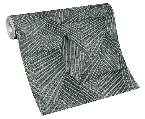 Tapete Vlies Elle Dreiecke 3D Anthrazit Glanz 10152-47 3 Tapete Vlies Elle Dreiecke 3D Anthrazit Glanz 10152-47 – Bild 3