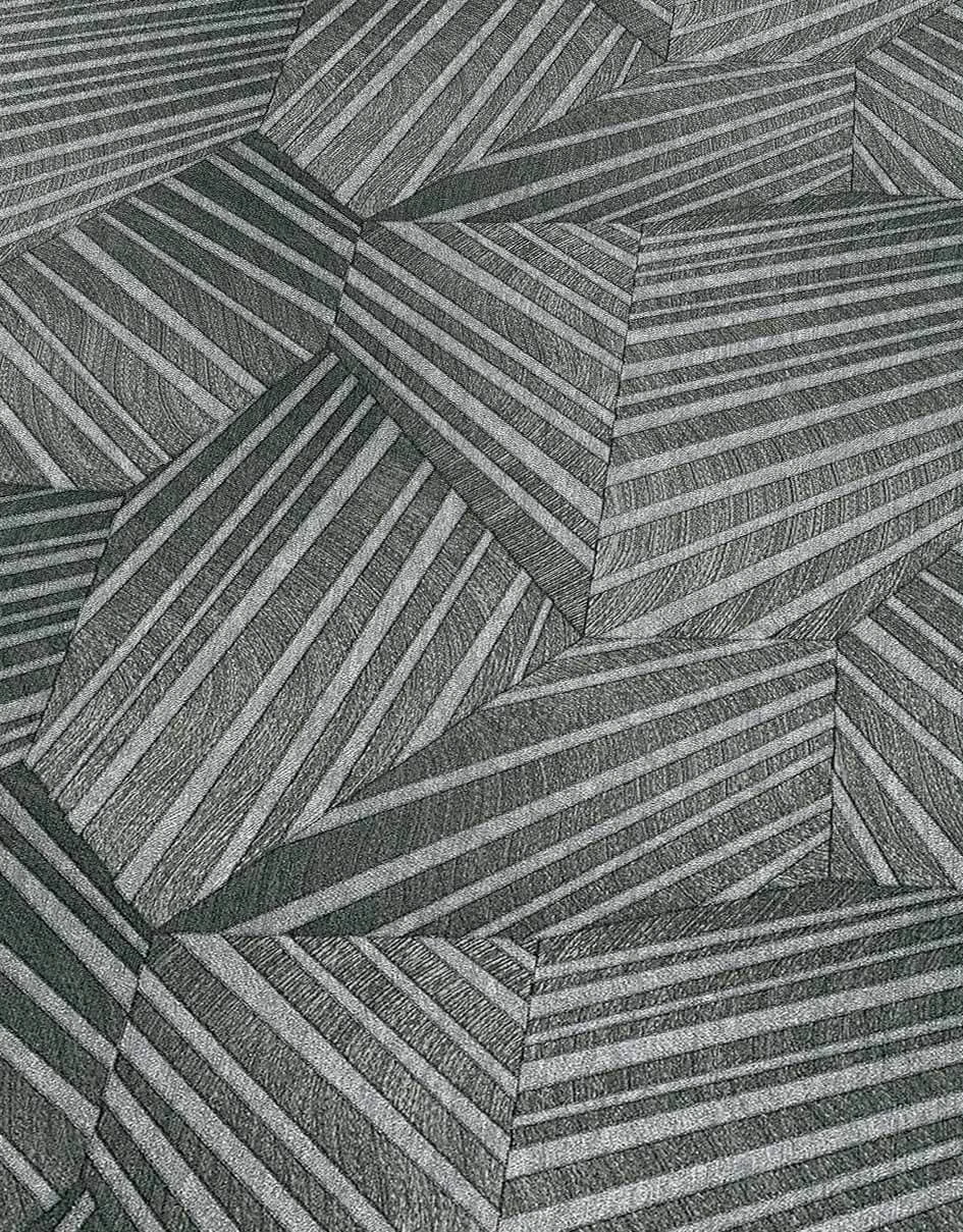 Tapete Vlies Elle Dreiecke 3D Anthrazit Glanz 10152-47 5 Tapete Vlies Elle Dreiecke 3D Anthrazit Glanz 10152-47 – Bild 5
