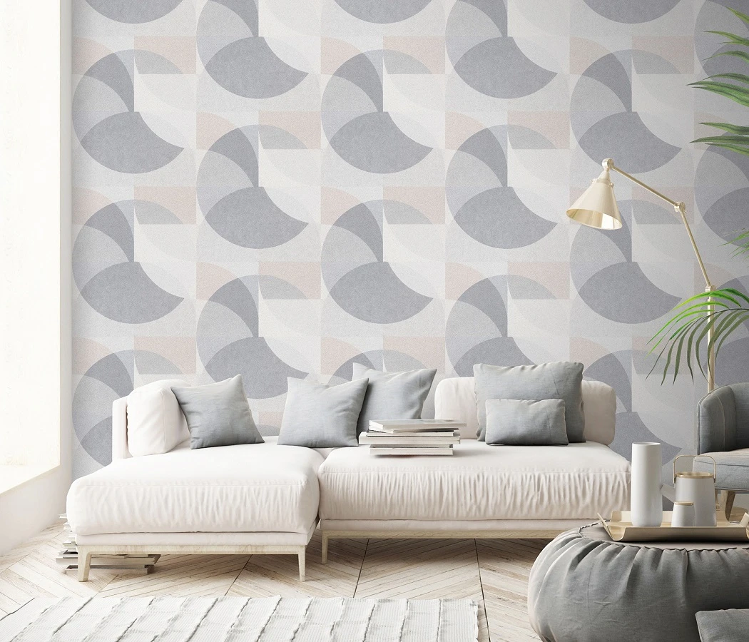 Tapete Vlies Elle Grafik Kreise Hellgrau Beige 10150-31 2 Tapete Vlies Elle Grafik Kreise Hellgrau Beige 10150-31 – Bild 2