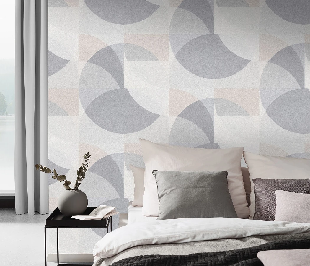 Tapete Vlies Elle Grafik Kreise Hellgrau Beige 10150-31 1 Tapete Vlies Elle Grafik Kreise Hellgrau Beige 10150-31