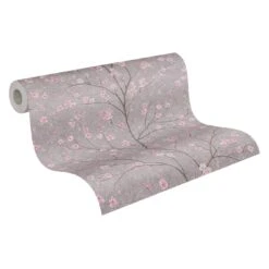 Tapete Vlies Floral Blumen Baum Grau Rosa Braun 37912-2 -A.S. Creation Verkäufe Tapete Vlies Floral Blumen Baum grau rosa braun 37912 2 63206760 5