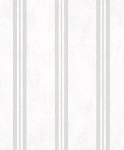 Tapete Vlies Gestreift Metallic Glitzer Weiss Grau 32635