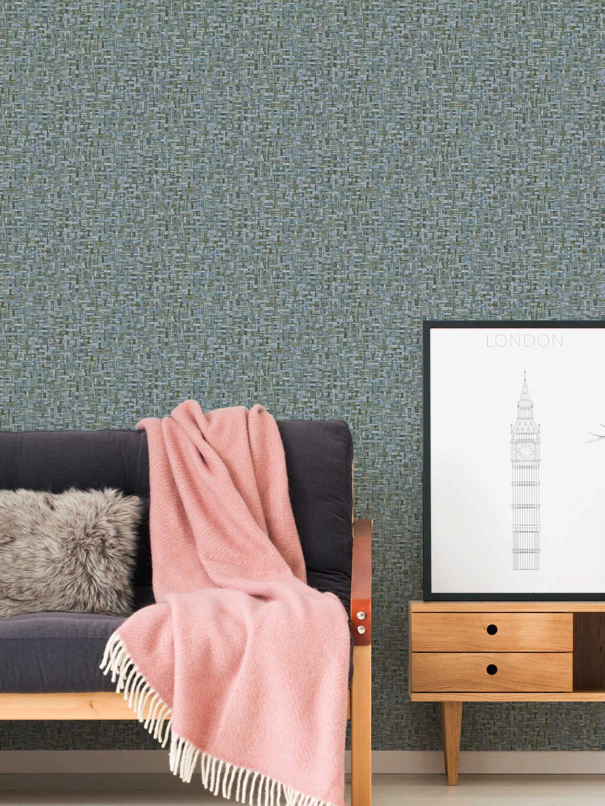 Tapete Vlies Holz-Optik Blau Jungle Chic 37706-3 5 Tapete Vlies Holz-Optik Blau Jungle Chic 37706-3 – Bild 5