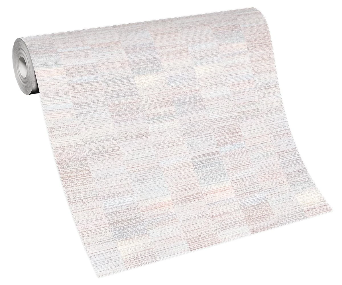 Tapete Vlies Kacheln Used Look Rosa Beige Grau 10249-05 3 Tapete Vlies Kacheln Used Look Rosa Beige Grau 10249-05 – Bild 3