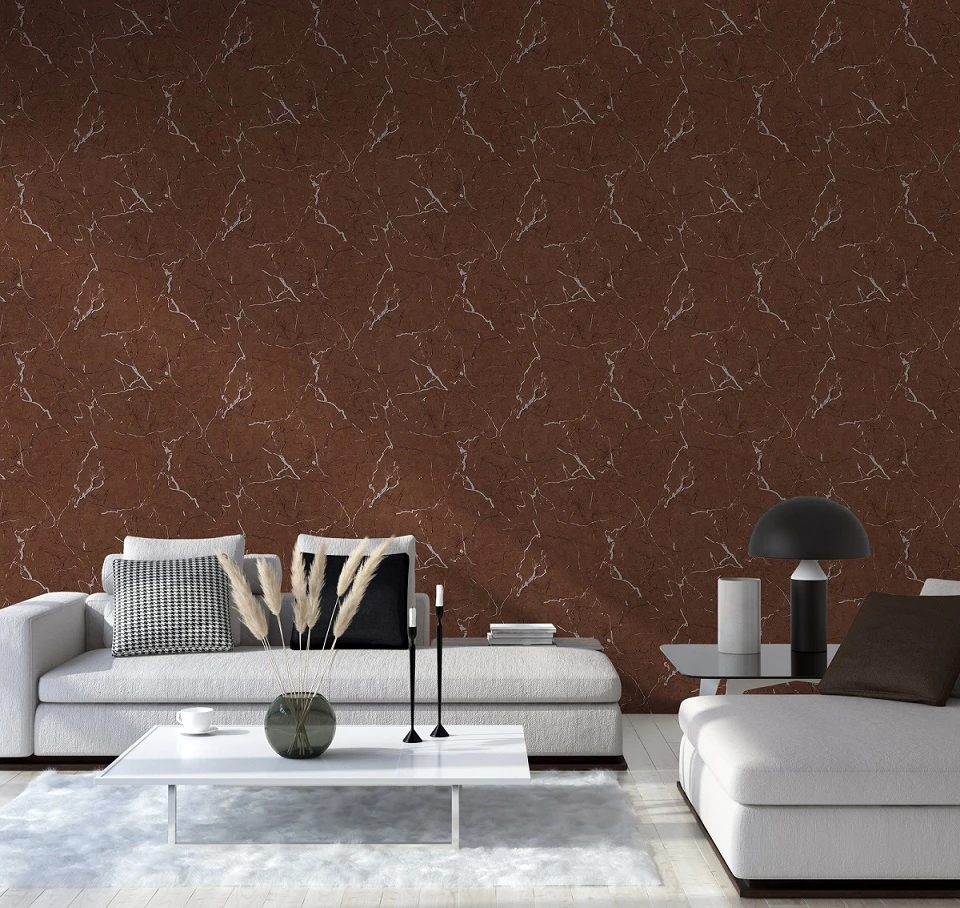 Tapete Vlies Marmor Design Braun Silber Glanz 37855-3 4 Tapete Vlies Marmor Design Braun Silber Glanz 37855-3 – Bild 4