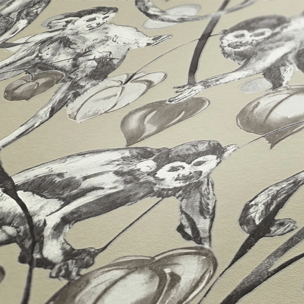 A.S. Creation Tapete Vlies Michalsky Dschungel Affen Beige 37982-3 3 A.S. Creation Tapete Vlies Michalsky Dschungel Affen Beige 37982-3 – Bild 3