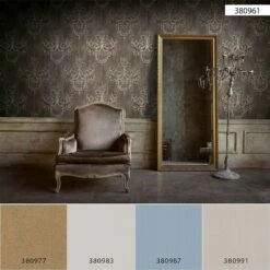 Tapete Vlies Ornamente Barock Braun Blau Weiss 38096-1 -A.S. Creation Verkäufe Tapete Vlies Ornamente Barock braun blau weiss 38096 1 63209837 2