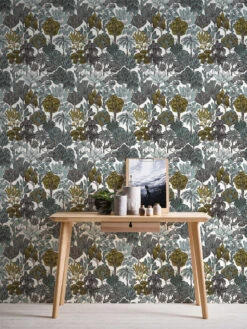 Tapete Vlies Palmen Floral Weiß Grün Grau 37757-3 -A.S. Creation Verkäufe Tapete Vlies Palmen Floral weiss gruen grau 37757 3 63208271