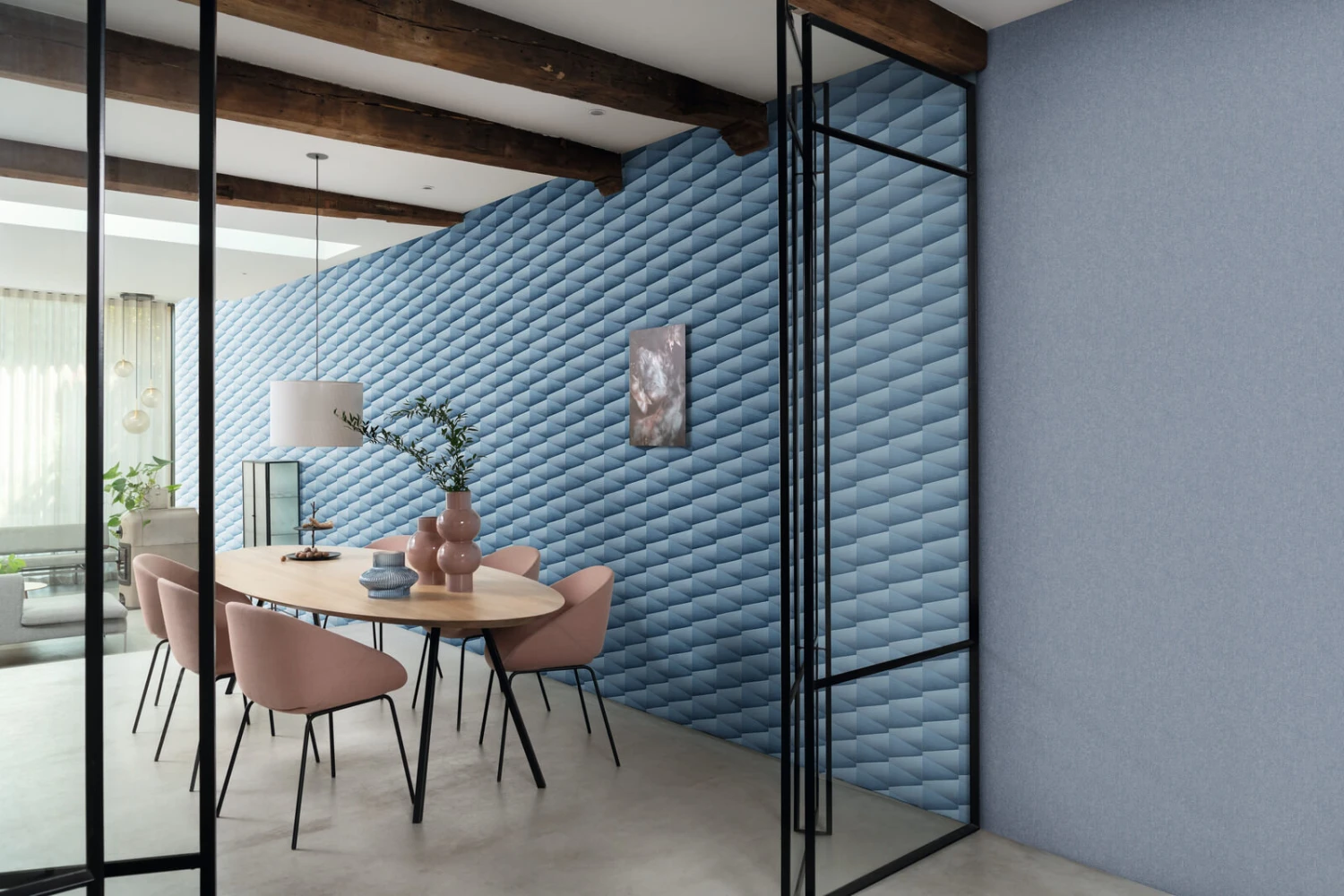 Tapete Vlies Rasch Einfarbig Struktur Hellblau 554465 3 Tapete Vlies Rasch Einfarbig Struktur Hellblau 554465 – Bild 3