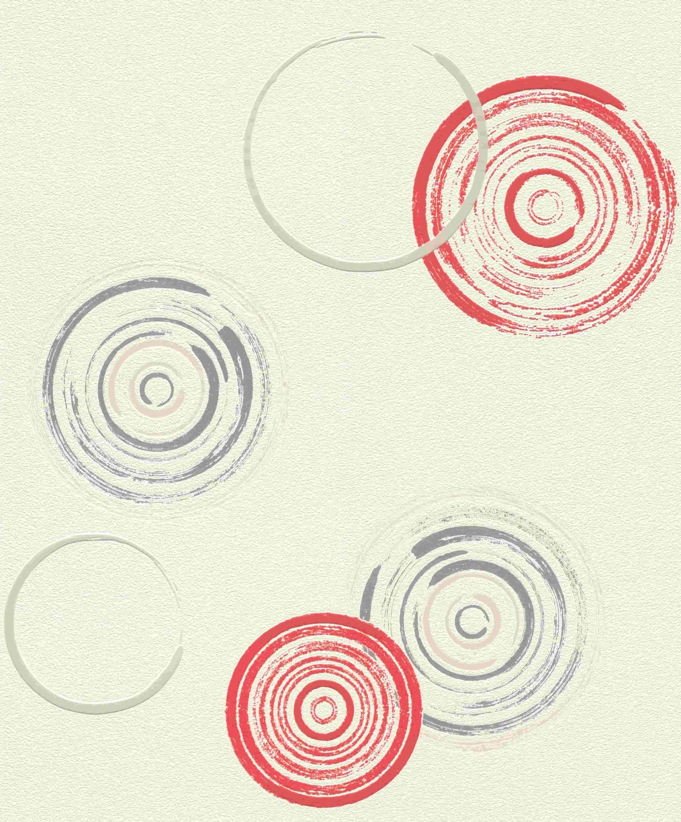 Tapete Vlies Rasch Kreise Prego Weiß Rot Glanz 489446 1 Tapete Vlies Rasch Kreise Prego Weiß Rot Glanz 489446