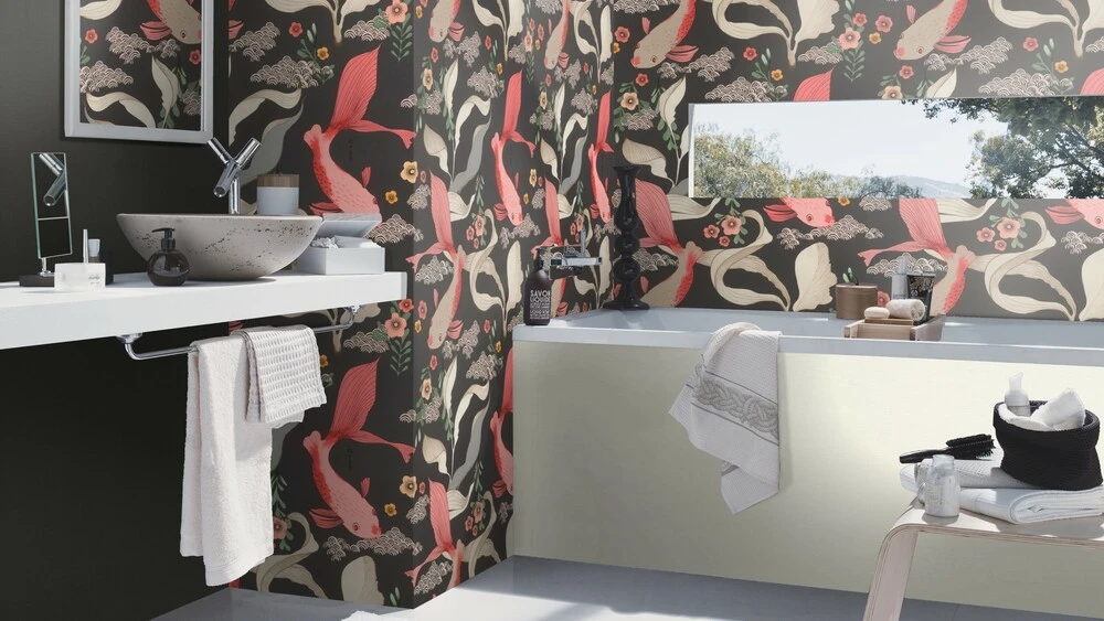 Tapete Vlies Rasch Uni Leinen Schwarz 531398 4 Tapete Vlies Rasch Uni Leinen Schwarz 531398 – Bild 4