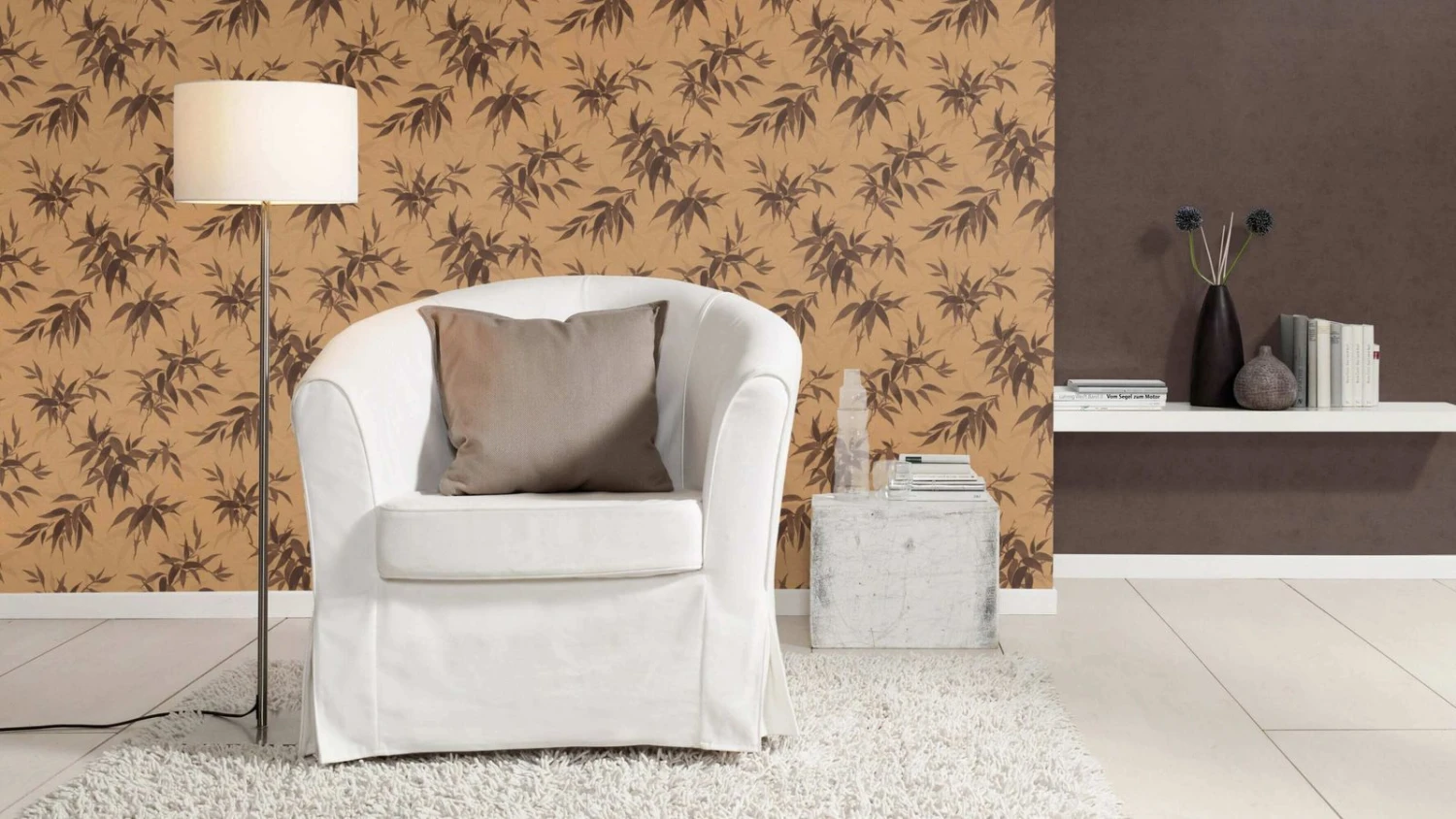 Tapete Vlies Rasch Uni Struktur Braun 408119 4 Tapete Vlies Rasch Uni Struktur Braun 408119 – Bild 4