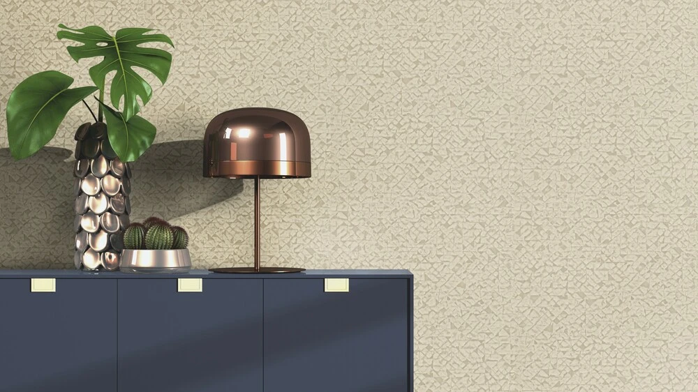 Tapete Vlies Rauten Grafisch Beige Braun Rasch 704341 4 Tapete Vlies Rauten Grafisch Beige Braun Rasch 704341 – Bild 4