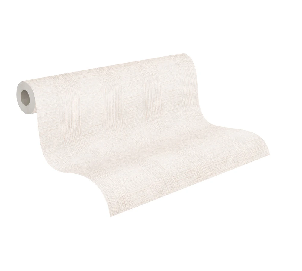 A.S. Creation Tapete Vlies Streifen Striche Creme Metallic 38026-1 1 A.S. Creation Tapete Vlies Streifen Striche Creme Metallic 38026-1