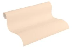 A.S. Creation Tapete Vlies 36725-1 Uni-Design Strukturiert Apricot