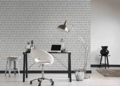 Tapete Vlies Vierecke 3D-Optik Hellgrau 36275-2 -A.S. Creation Verkäufe Tapete Vlies Vierecke 3D Optik hellgrau 36275 2 3