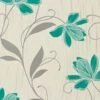 A.S. Création Tapete Chicago 3062-10 Blumen Weiß Türkis