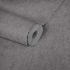 A.S. Creation Tapete Vlies Putz-Optik Dunkelgrau 38693-1