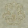 Tapeten Panel Architects Paper Barock Graugrün Glanz 96983-4
