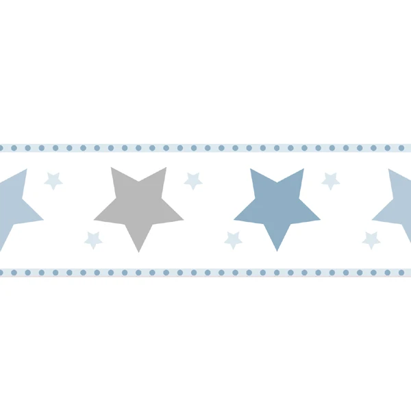 Tapetenborte Bordüre Sterne Weiß Blau 330495 1 Tapetenborte Bordüre Sterne Weiß Blau 330495