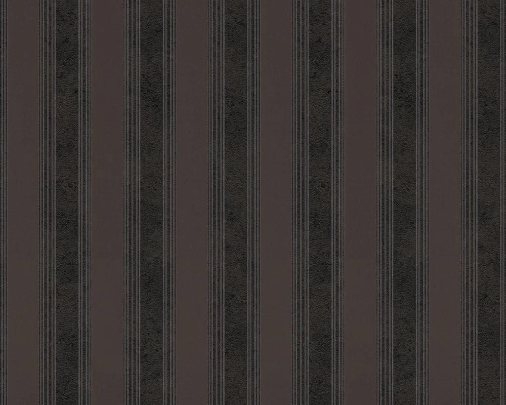 Versace Home Tapete Streifen Schwarz Braun 93589-4 1 Versace Home Tapete Streifen Schwarz Braun 93589-4