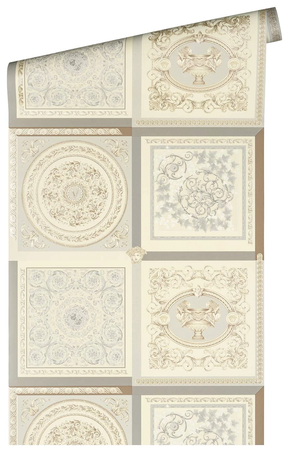 Versace Vliestapete 38704-2 Fliesen Optik Beige Grau 6 Versace Vliestapete 38704-2 Fliesen Optik Beige Grau – Bild 6