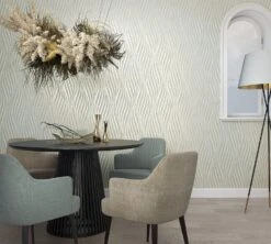 Vliestapete Marburg Grün Perlmutt Wellen Metallic 34260