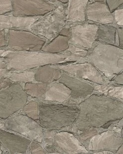 Tapete Vlies Stein-Motiv Braun Grau Marburg 81908